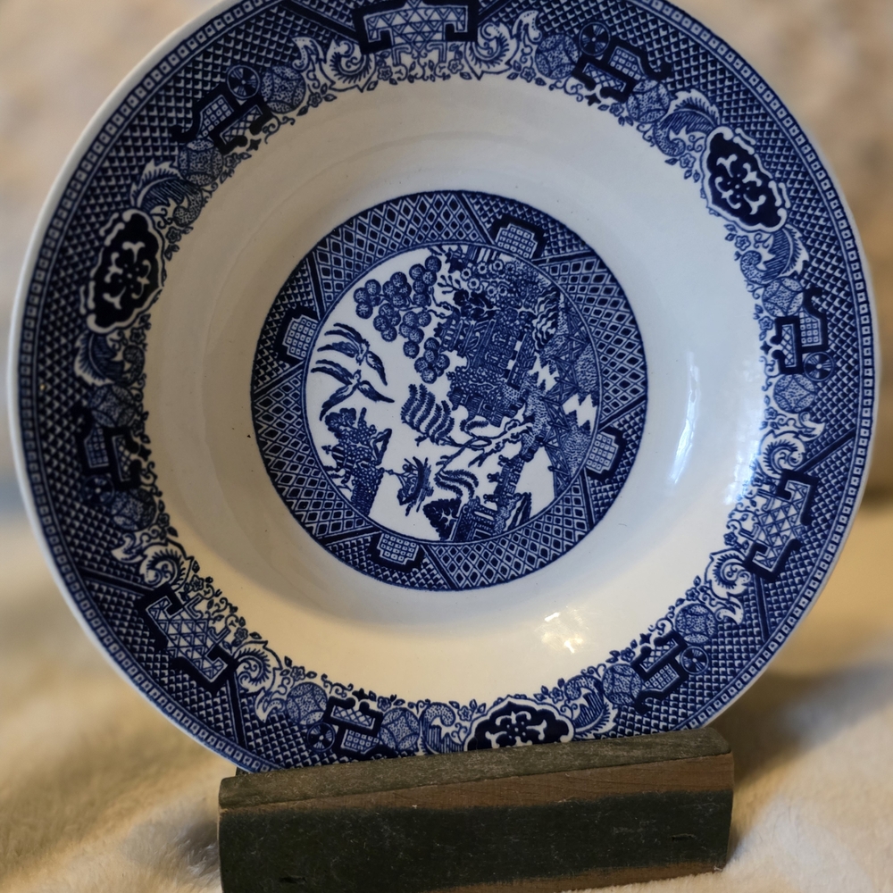Blue and White Decorative Plate